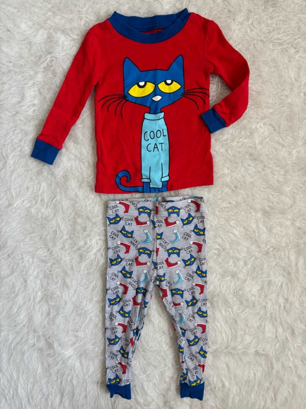 Pete the Cat ‘Cool Cat' Red & Blue Toddler Pajama Set
